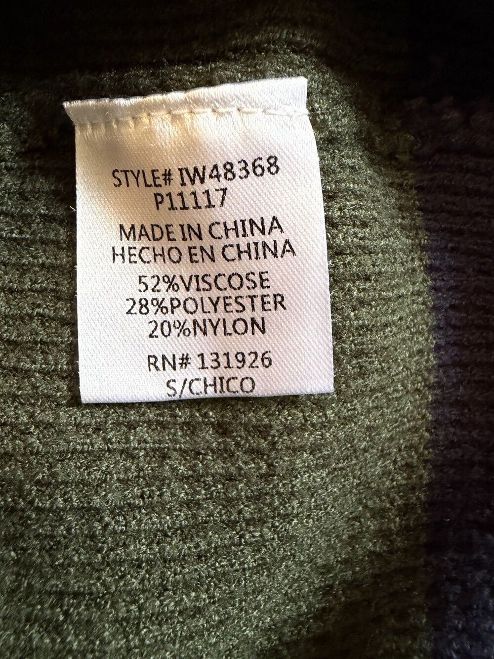 Tea u Rose Colorblock Waffle Knit Long Sleeve Sweater Size S - Picture 4 of 5